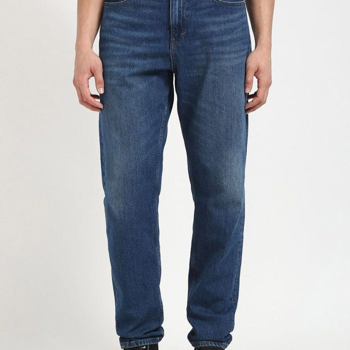 Men Relaxed Fit Low Distress Light Fade Jeans