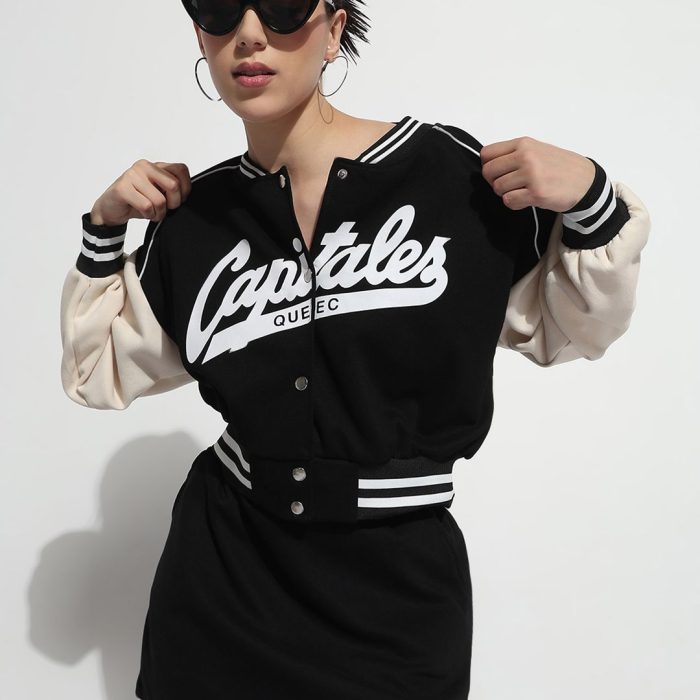 Printed Jacket With Skirt Co-Ords