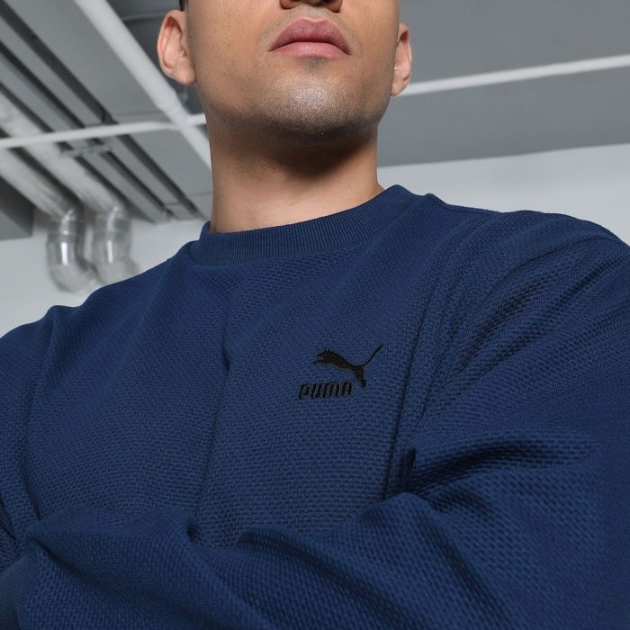 Puma CLASSICS Jacquard Men's Crew-Neck Sweatshirt