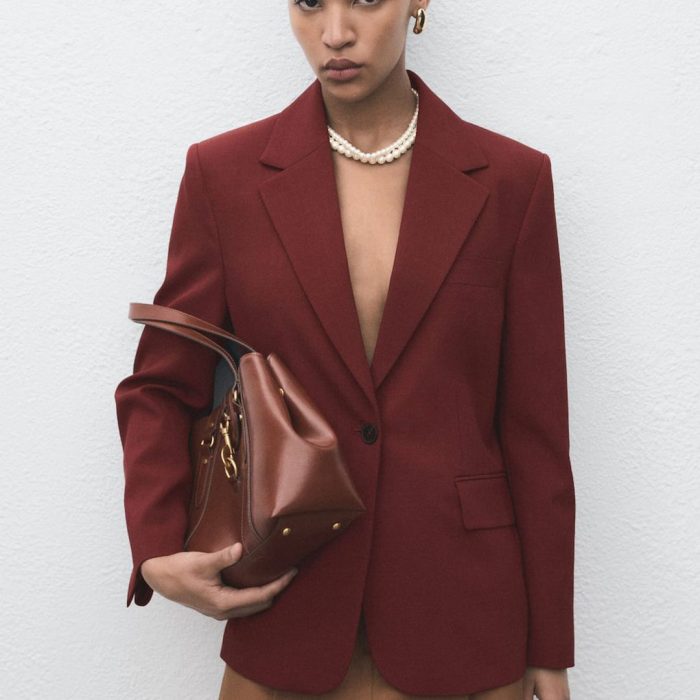 MANGO Single-Breasted Formal Blazer