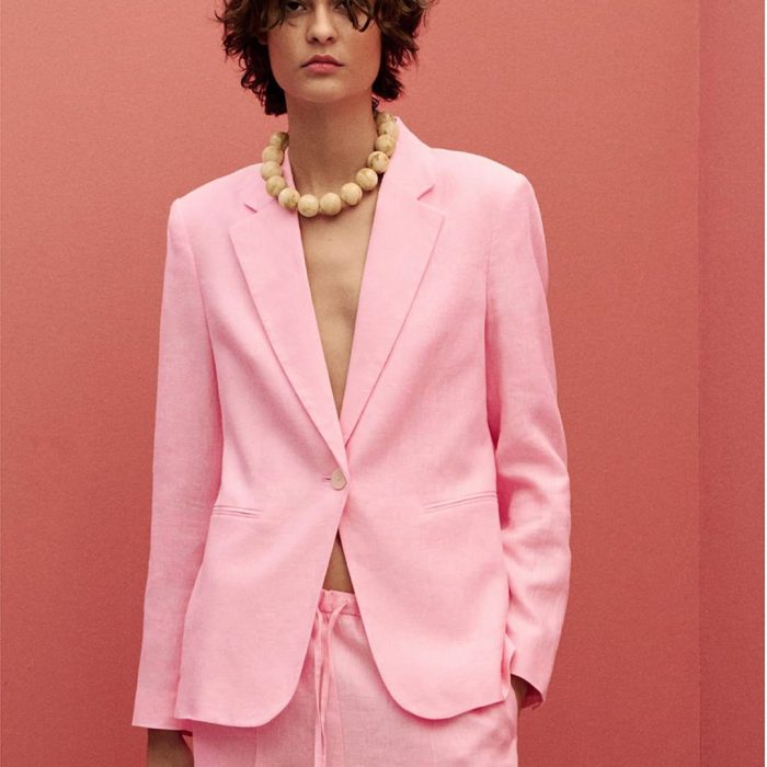 MANGO Pure Linen Single-Breasted Blazers